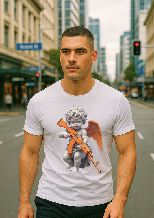 Angel With Orange Rifle T-shirt