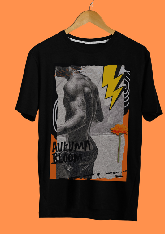 Autumn Bloom Naked Man T-shirt