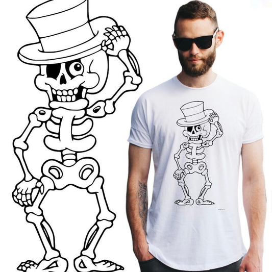 Skeleton with hat T-shirt