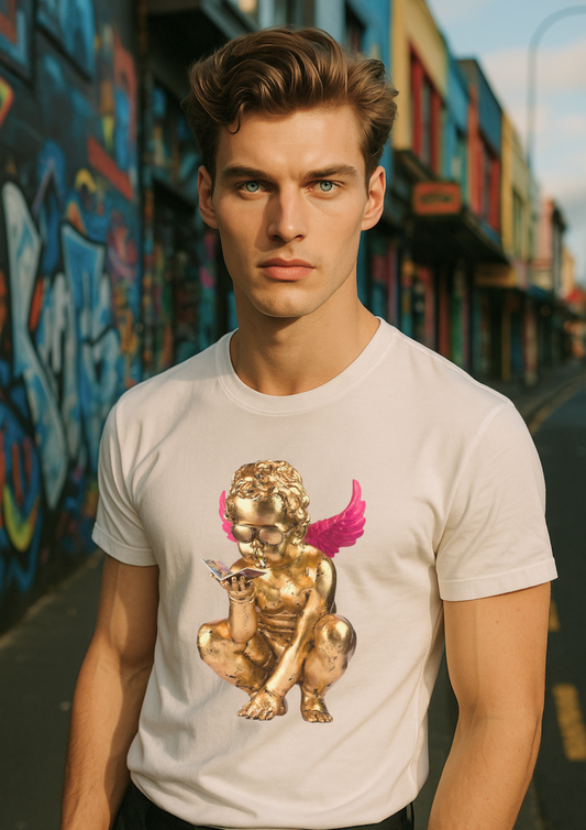 Cupid With Pink Wings T-shirt